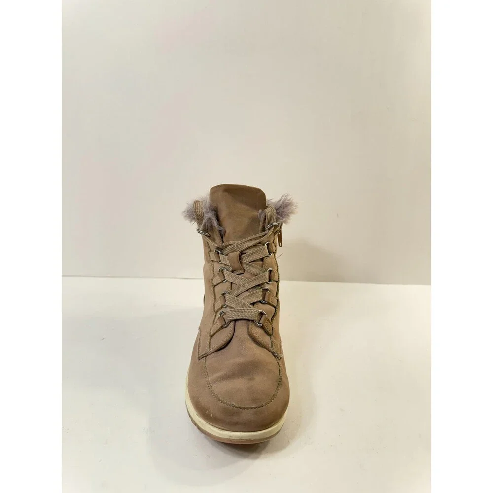 Mia Girls Boots Brown Faux Fur Flex Boots Taupe Leather US 13 Girls